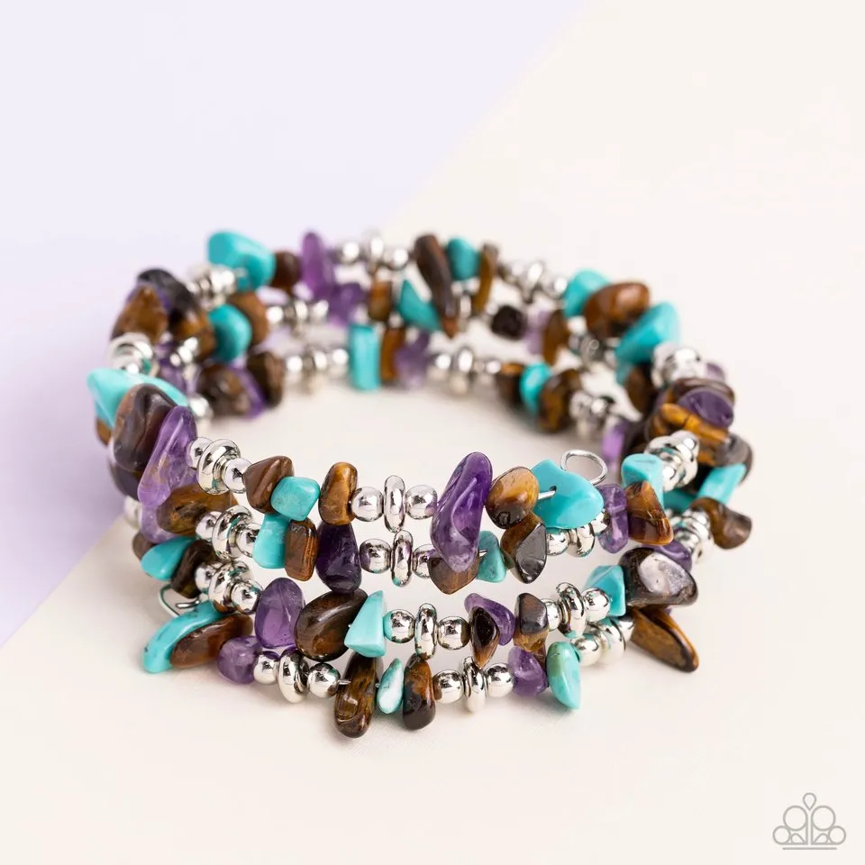 Paparazzi Bracelet ~ Stacking Stones - Brown