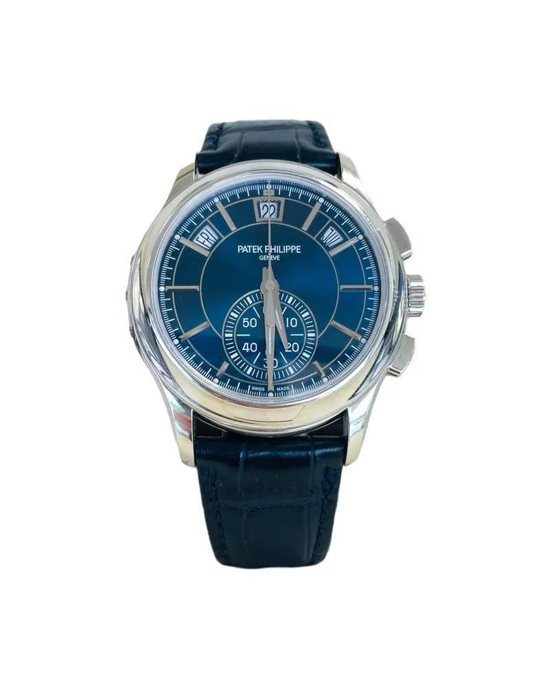 Patek Philippe COMPLICATIONS Annual Calendar Platinum Chrono 5905P Blue 2020 B/P