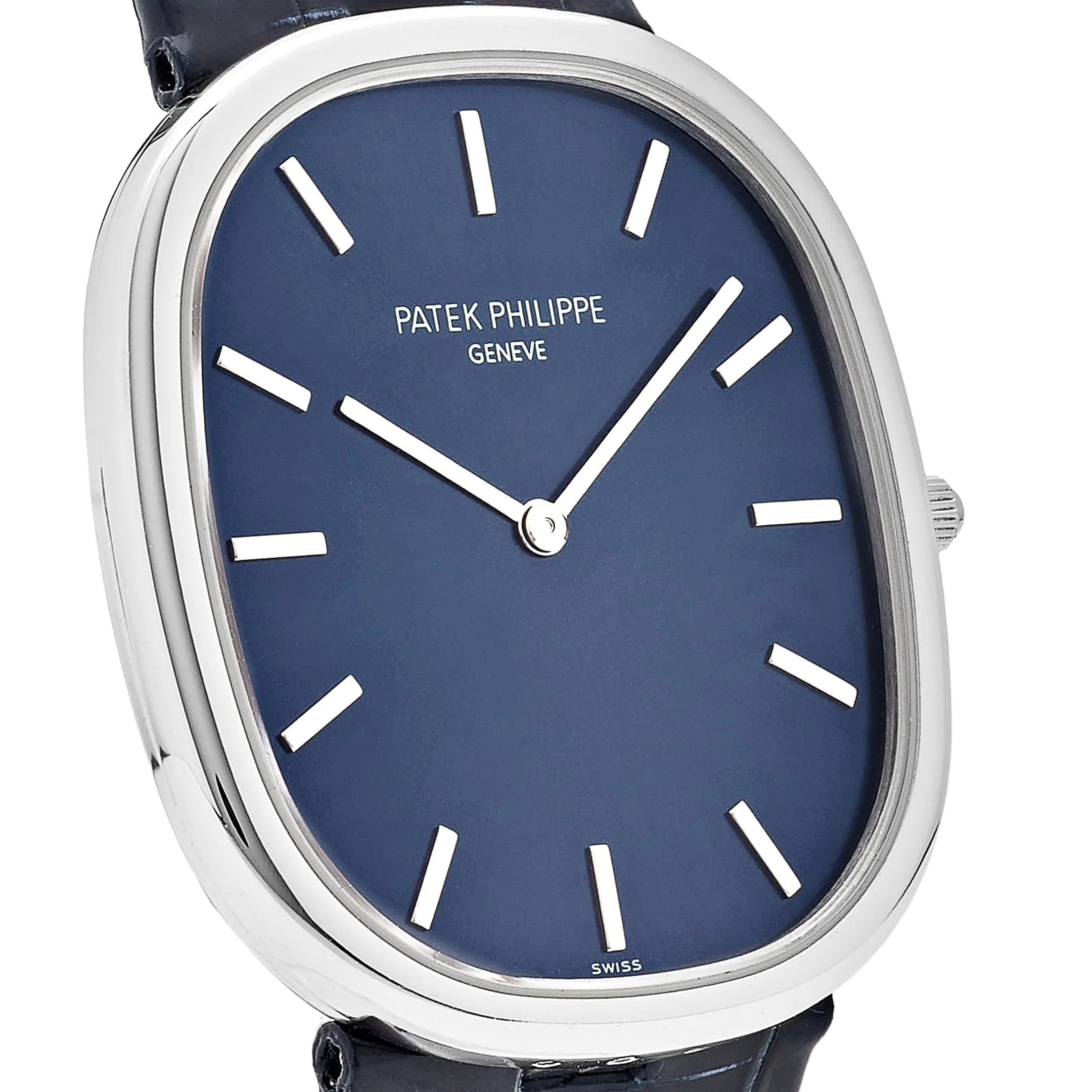 Patek Philippe Golden Ellipse 5738P-001 Platinum Blue Dial (2021)