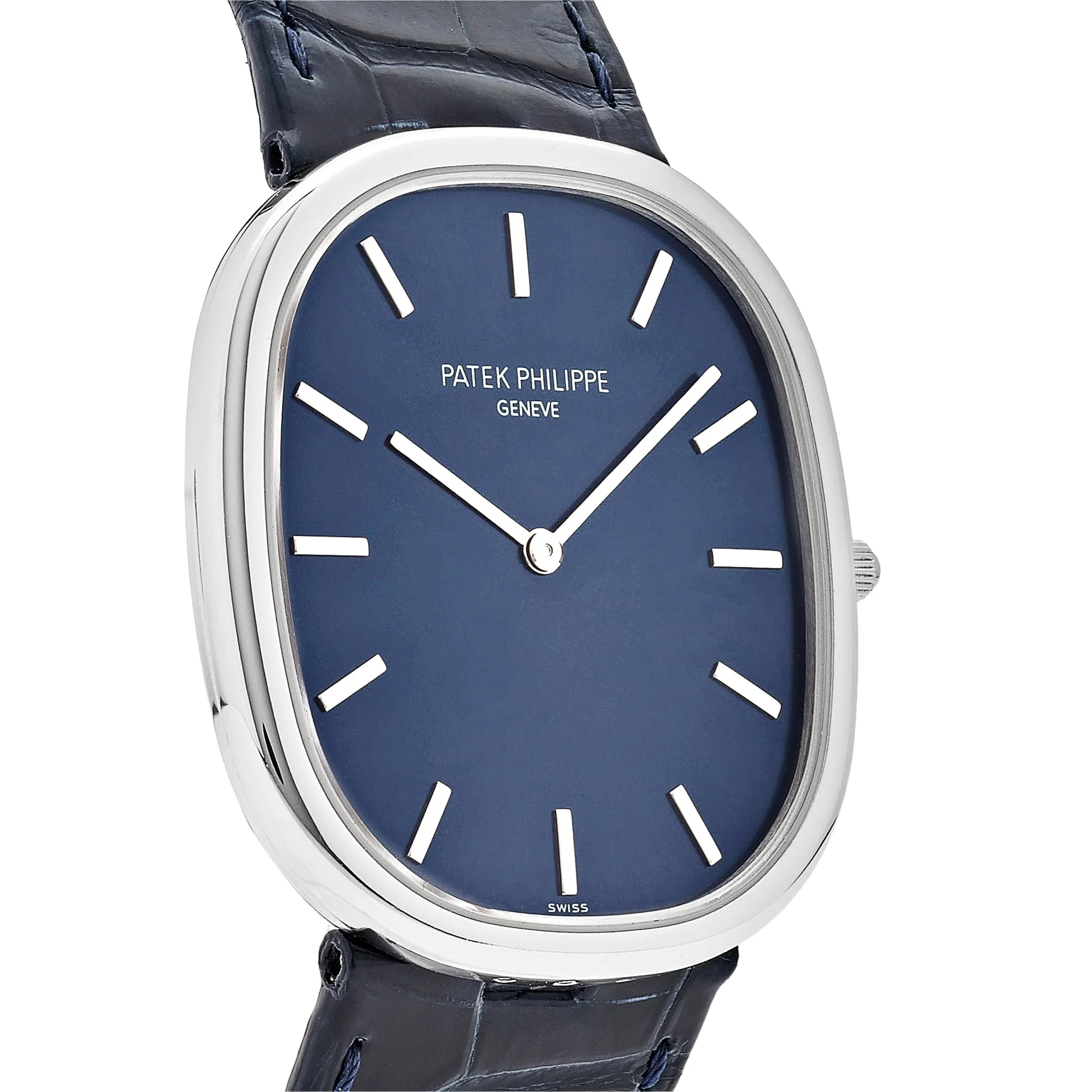 Patek Philippe Golden Ellipse 5738P-001 Platinum Blue Dial (2021)