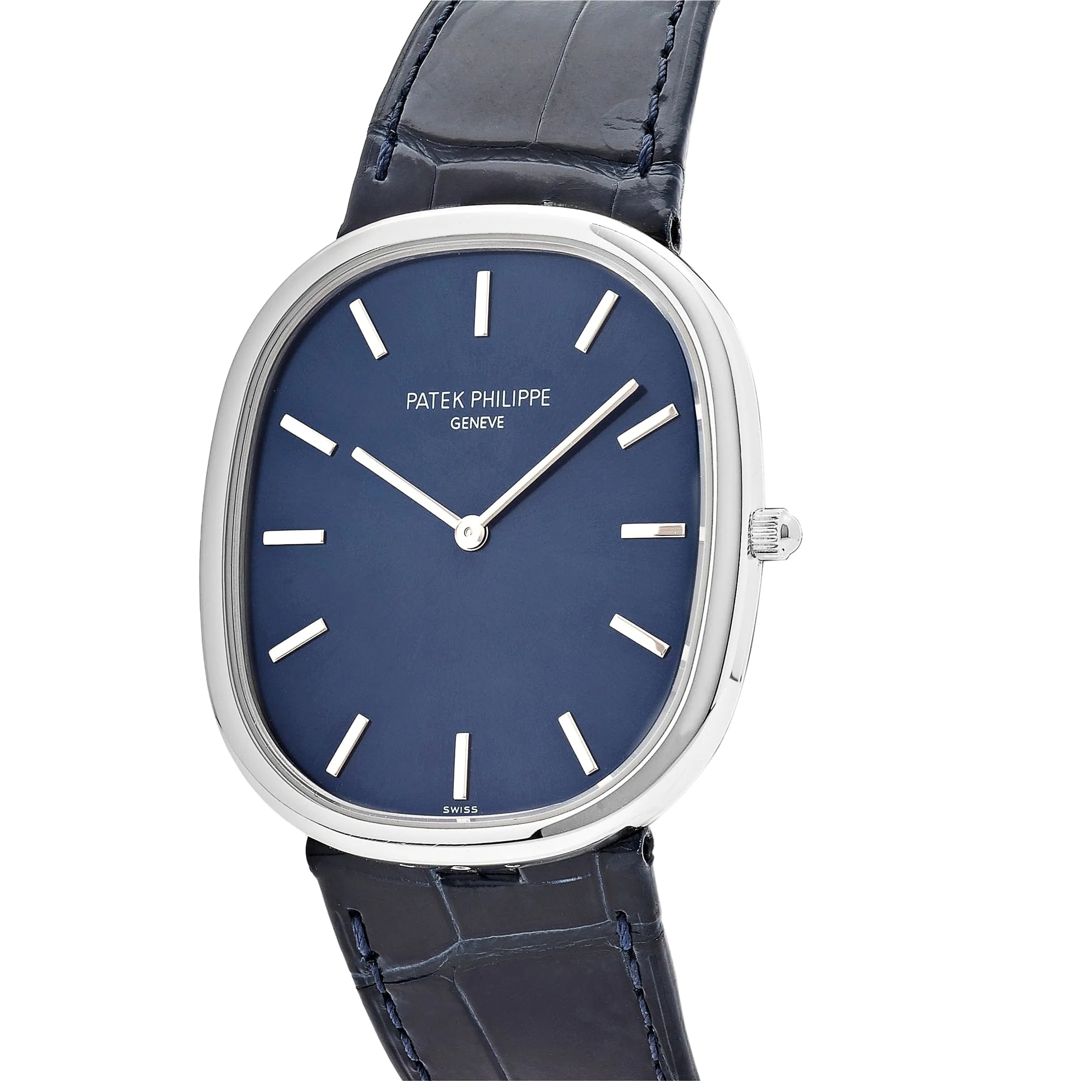 Patek Philippe Golden Ellipse 5738P-001 Platinum Blue Dial (2021)