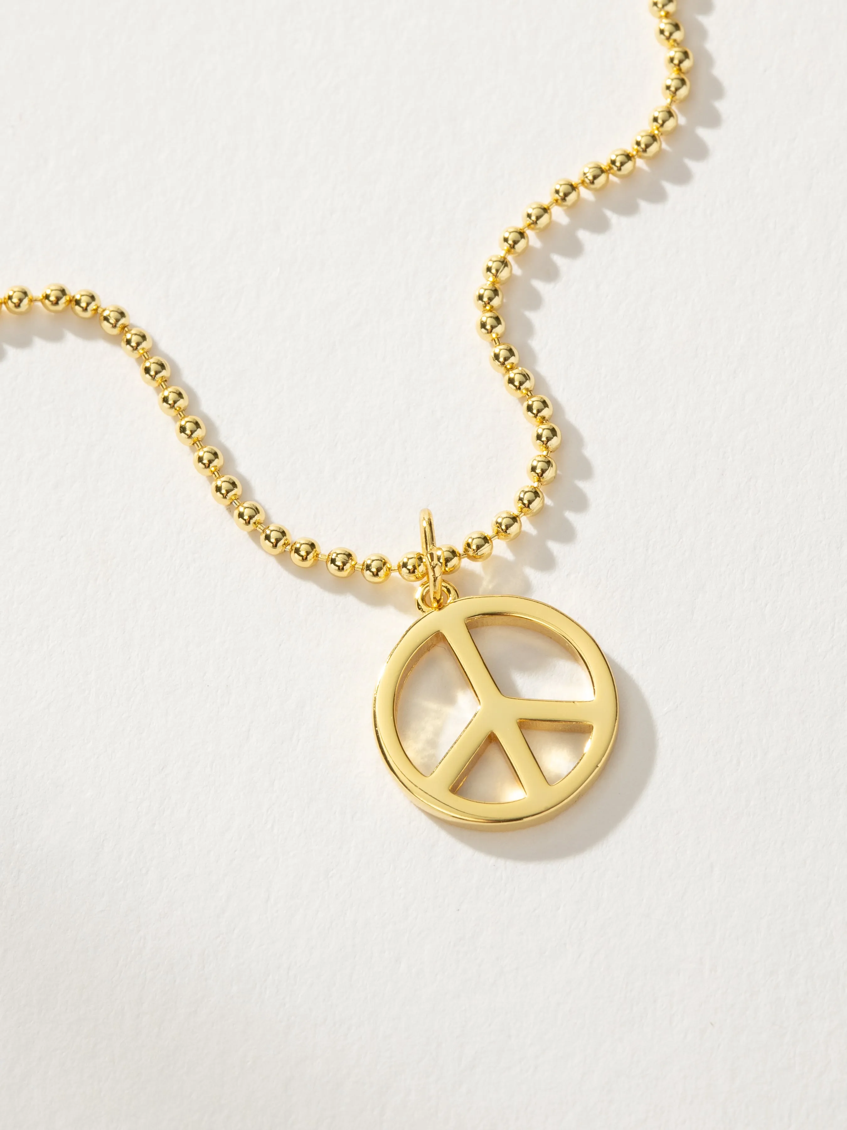 Peace Sign Pendant Necklace