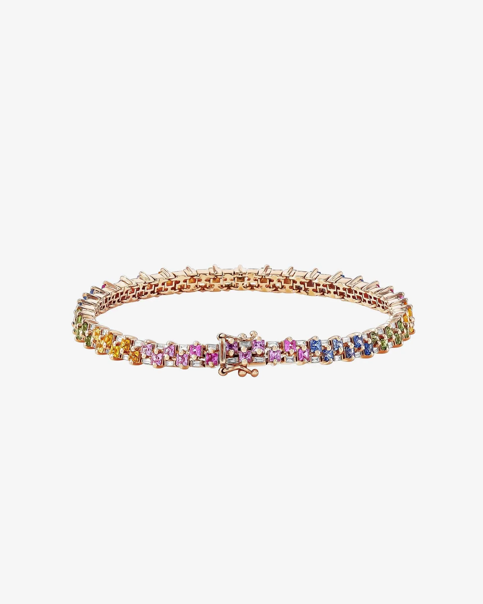 Princess Mini Stack Pastel Sapphire Tennis Bracelet