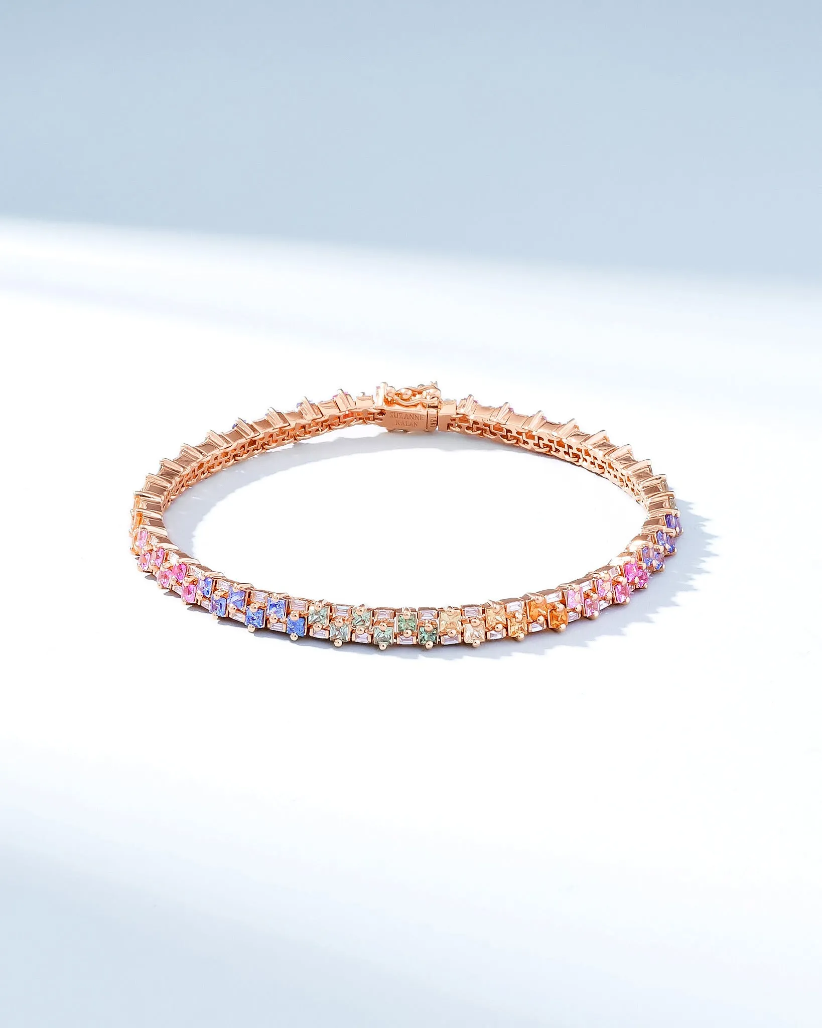 Princess Mini Stack Pastel Sapphire Tennis Bracelet