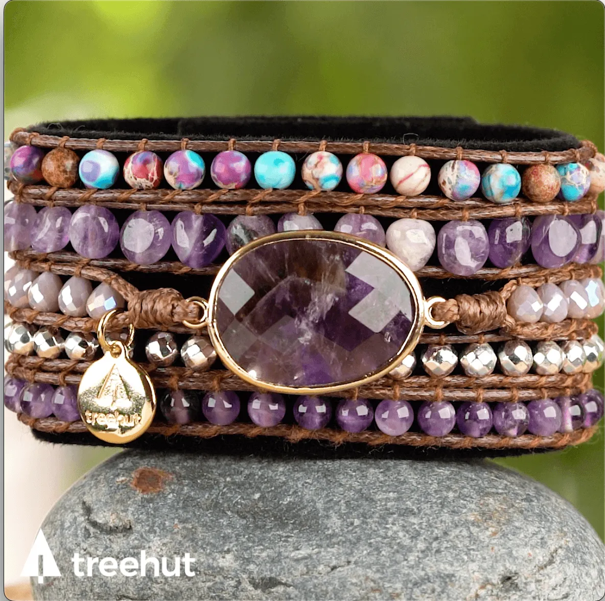 Purple Mystery Wrap Bracelet