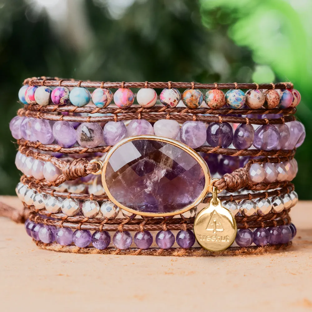 Purple Mystery Wrap Bracelet