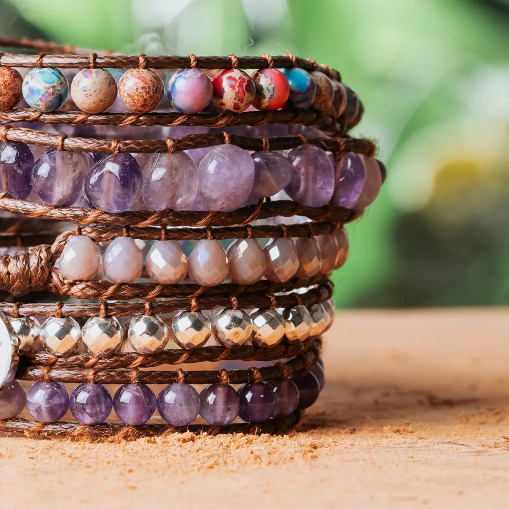 Purple Mystery Wrap Bracelet