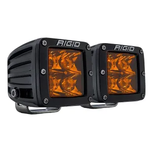 RIGID Industries D-Series Spot w/Amber Pro Lens - Pair [20252]