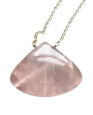 Rose Quartz Pendant Necklace