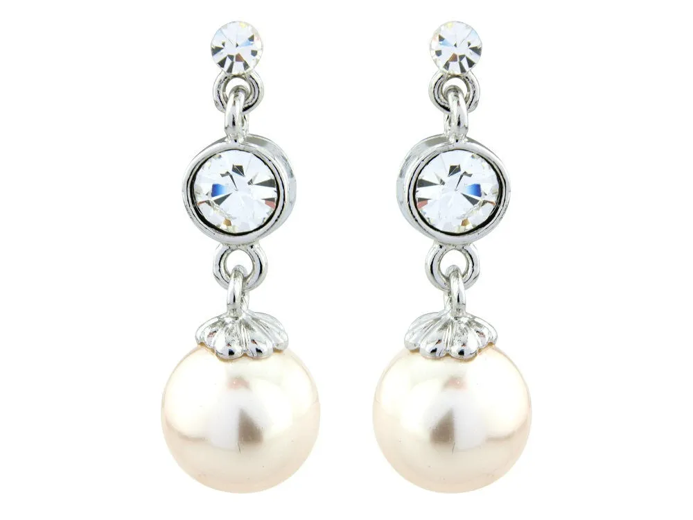 Roxana Crystal and Pearl Earrings