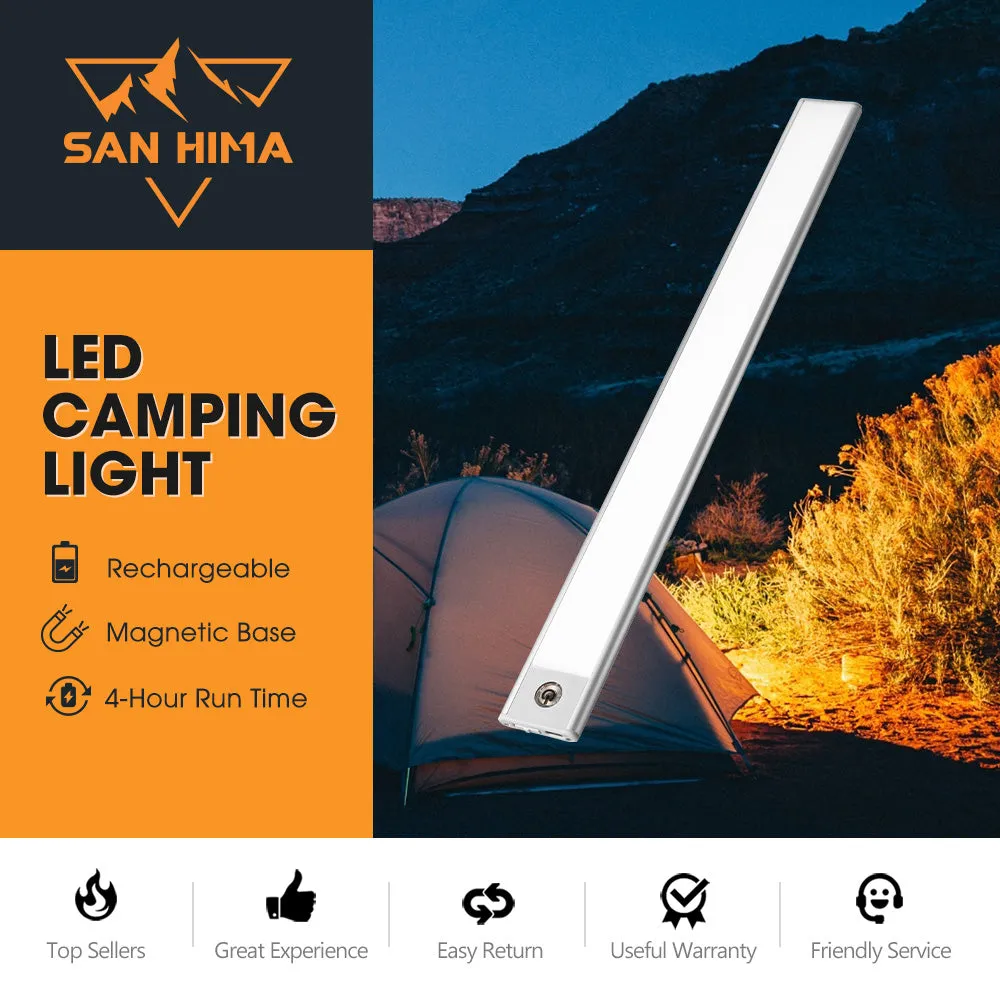 San Hima LED Strip Light Portable Magnetic Rechargeable Camping Fishing Lamp