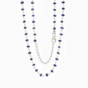 Sapphire Beaded Necklace