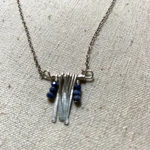 Sapphire Fray Necklace