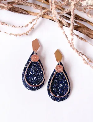 Sapphire Sparkle Teardrops