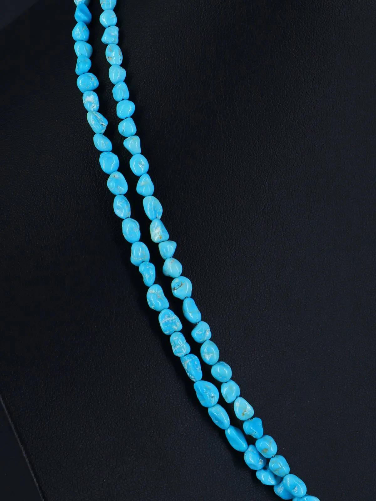 Sleeping Beauty Turquoise Double Strand Necklace