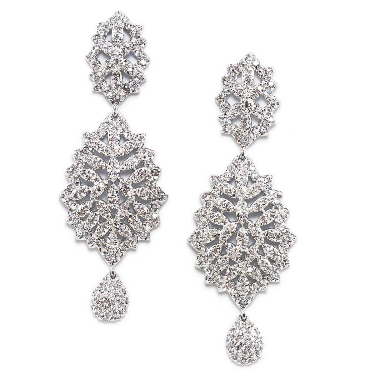 Sonja Dramatic Crystal Statement Earrings