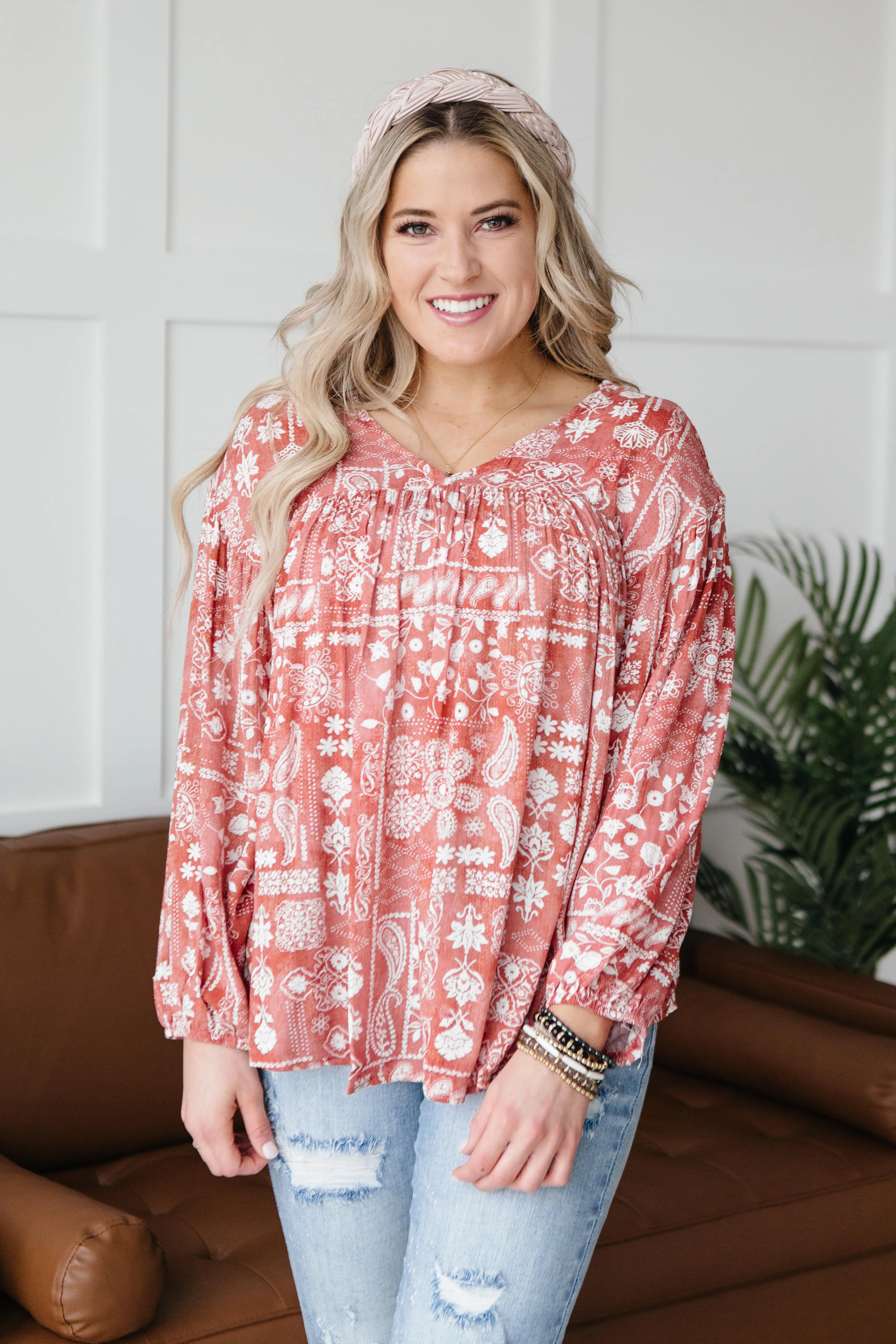 The Perfect Picnic Top in Red