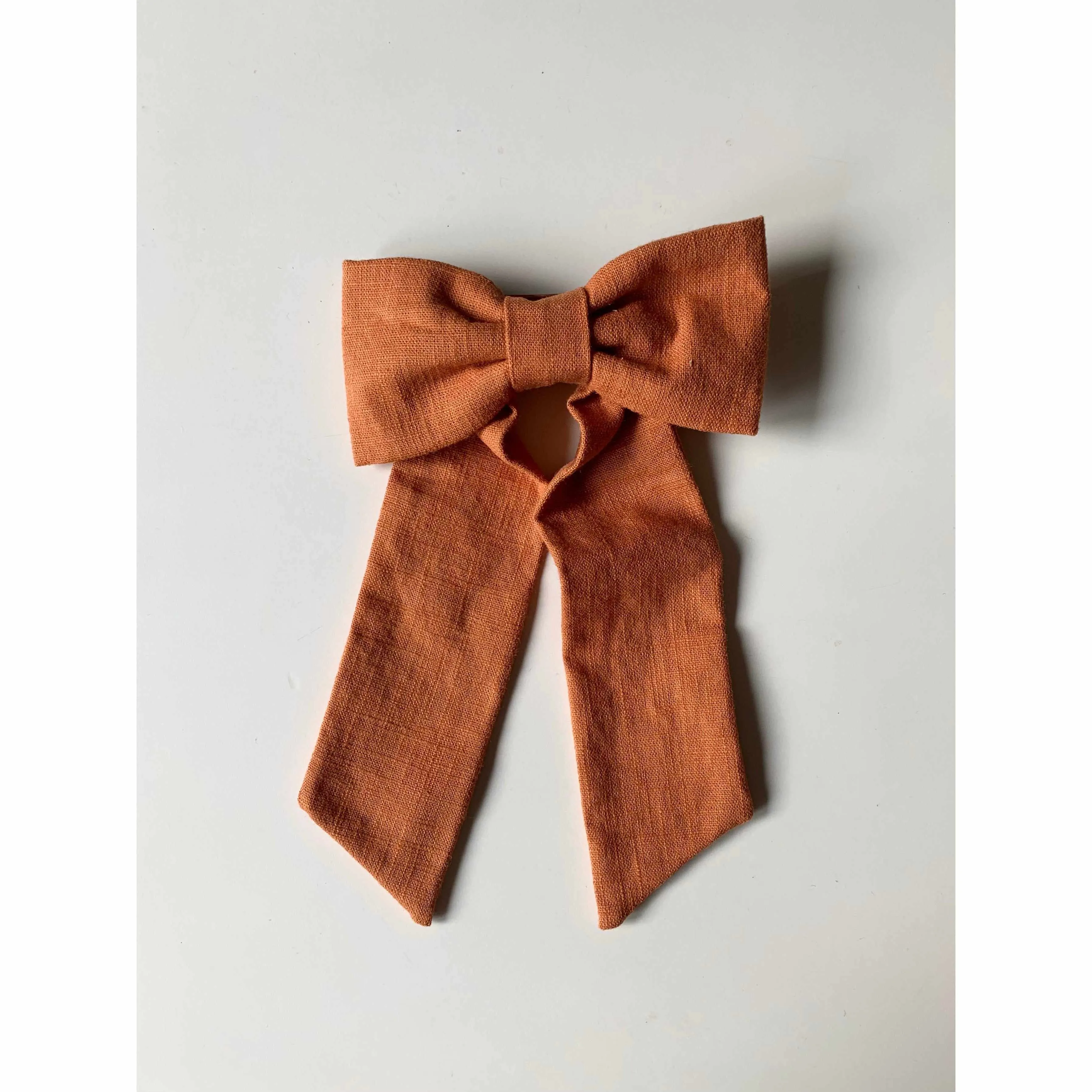 Thread Maker x Scout & Co - Linen hair bow - kids - Rust