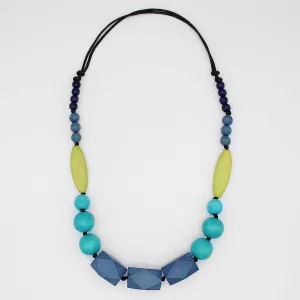 Turquoise Brynn Wood Necklace