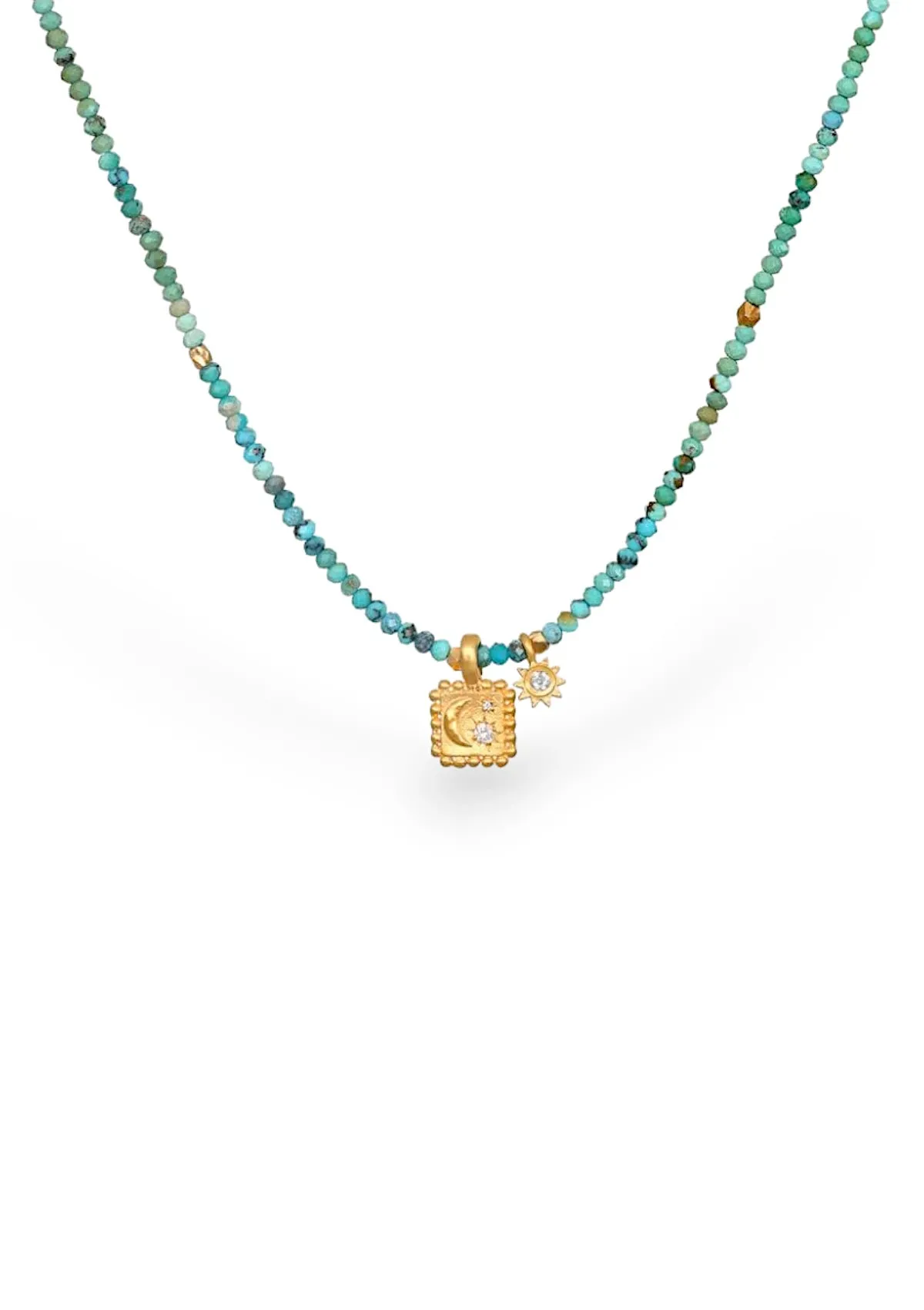 Turquoise Celestial Charm Necklace