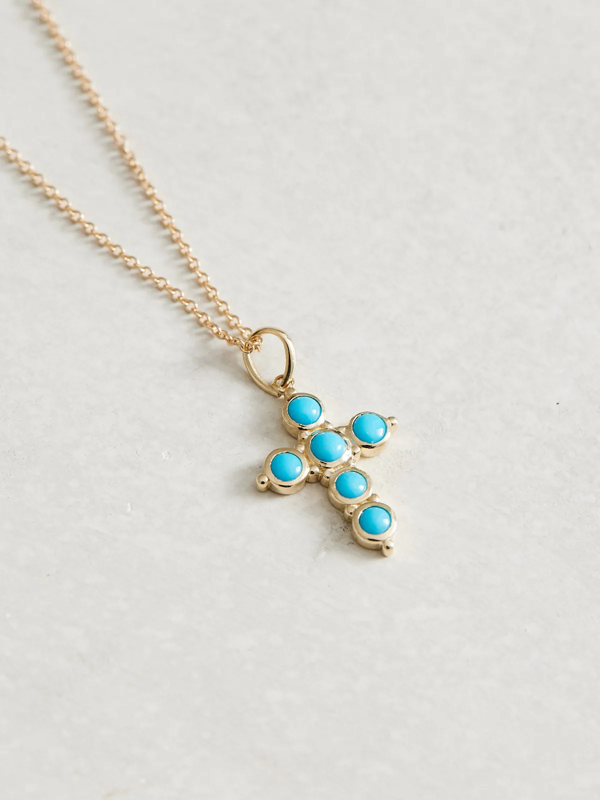 Turquoise Cross Necklace