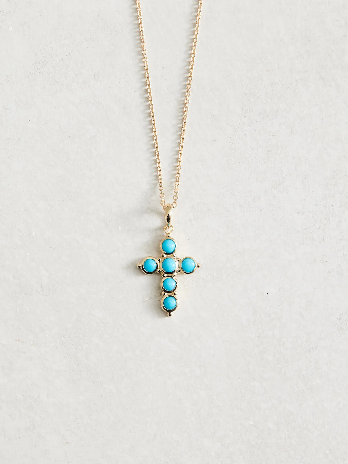 Turquoise Cross Necklace