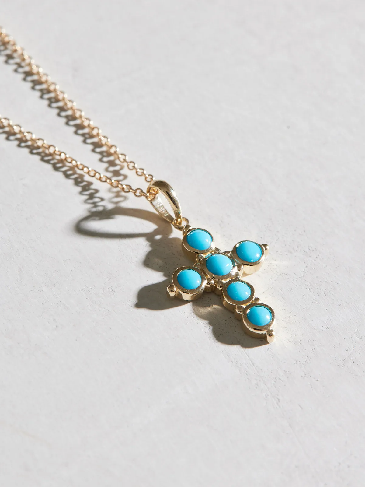 Turquoise Cross Necklace