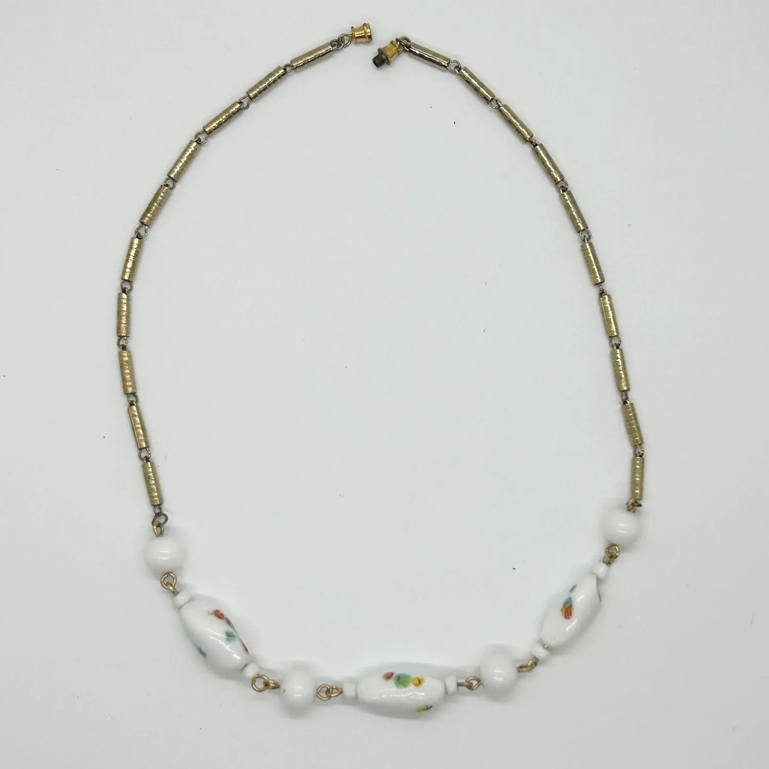 Vintage Dainty Floral Beaded Avon Necklace