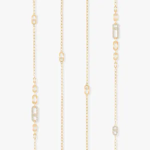 Yellow Gold Diamond Necklace 1