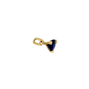 Yellow Gold Vermeil Sapphire Charm